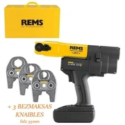 Rems Mini-Press 22V 1.5Ah Acc akumulatora, radiālā, cauruļu prese Tērauda kaste 578010 R220 