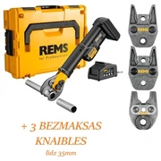 Rems Mini-Press S 22V Acc 1.5Ah akumulatora, radiālā, cauruļu prese L-Boxx kaste 578016 R220 