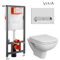 Vitra S20 Rim-Ex iebūvējamais tualetes poda Wc rāmis  skalošanas poga piekaramais pods Sc vāks, 139004B0037205