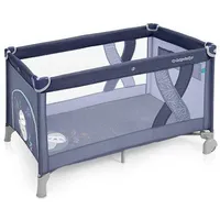 Manēžas un ceļojumu gultas - Ceļojumu gultiņa manēža Baby Design Simple Blue, Łóżeczko Turystyczne Gultiņa