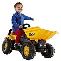 Pedāļu traktori un aksesuāri - Traktors ar pedāļiem Rolly Toys Kid Dumper Jcb 024247, 024247