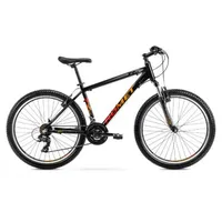 Vīriešu velosipēdi - velosipēds Romet Rambler R6.0 26 21Xl black, 5000000291212, melns 2226158 21Xl,