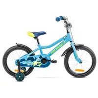Bērnu velosipēdi - divriteņi velosipēds Romet Tom Blue 16 collas, 5000000291120, zils 2216634 9S velosipēds, Pusaudžu