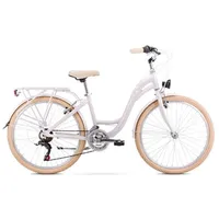 Bērnu velosipēdi - pusaudžu velosipēds Romet Panda Pink/White 24 collas, 1 Ar Rozā/Balts 2124632-13S Velosipēds,