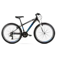 Bērnu velosipēdi - pusaudžu Vīriešu velosipēds Romet Rambler R6.1 26 14S black/blue, 5000000290444, melns 2226145-14S velosipēds,