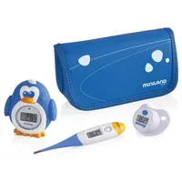 Ķermeņa termometri - Miniland Thermokit Plus Blue Digitālo Termometru komplekts  Knupis Ūdenim, Zestaw 3 Termometrów, Komplekts