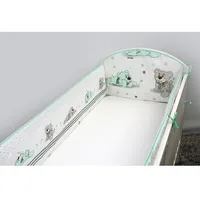 Apmalītes gultiņai - Bērnu gultiņas aizsargapmale 360 сm Ankras Dreamer aquamarine, Ankr-Mar000183,