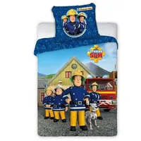 Bērnu gultas veļa 2 daļas - Faro Fireman Sam Kokvilnas veļas komplekts no daļām 100X135, Pościel Strażak 038 100X13540X60,