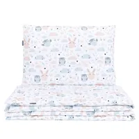 Bērnu gultas veļa 2 daļas - Gultas veļas komplekts no daļām Mamotato Rabbit and owl 100X135, 2010000549995, 2Pcs bedding set ARabbit,, Kokvilnas