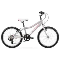 Bērnu velosipēdi - pusaudžu velosipēds Romet Jolene Kid 1 Grey/Pink 20 collas, 5000000256754, Ar Pelēks/Rozā 2120641-10S Velos, Pusaudžu