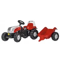 Pedāļu traktori un aksesuāri - Traktors ar pedāļiem piekabi Rolly Toys Kid Steyr 6165 Cvt 012510, 012510