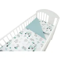 Bērnu gultas veļa 2 daļas - Gultas veļas komplekts no daļām 120X90 Ankras Zoo in Auto K-2T120, 1000011040308, Ankr-Zws000013,
