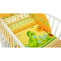 Bērnu gultas veļa 2 daļas - Gultas veļas komplekts no daļām Dino yellow K-2T120 120X90, Ankr-Bal000204, 120X9
