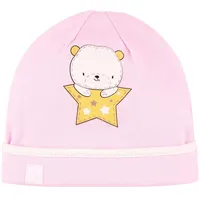 Jaundzimušo cepurītes - Bembi Bear Pink Mazuļu Zīdaiņu Kokvilnas cepure, 2000000762739, Cepure
