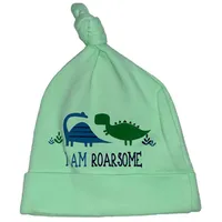 Jaundzimušo cepurītes - Bembi Dino green Mazuļu cepure 100 kokvilna, 2000001484388,