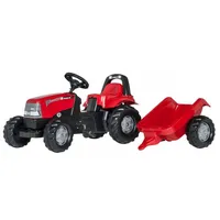 Pedāļu traktori un aksesuāri - Traktors ar pedāļiem piekabi Rolly Toys Kid Case 1170Cvx 012411, 012411