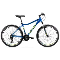 Vīriešu velosipēdi - velosipēds Romet Rambler R6.1 Jr 26 blue/green 17M, 5000000291014, zils Ar 2226163