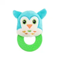Zobu riņķi - riņķis ar grabuli Babymix Owl 48961, Car-48961,
