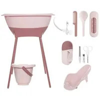 Bērnu vanniņas - Luma Mazgāšanas un kopšanas komplekts Blossom Pink, Zestaw Kąpielowy 8 Elementów Wanienka i Akces, Pink