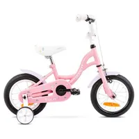 Bērnu velosipēdi - divriteņi velosipēds Romet Tola Pink White 12 collas, 5000000248520, Rozā/Balts Ar 2112052 7S Velosipēds, Pusaudžu