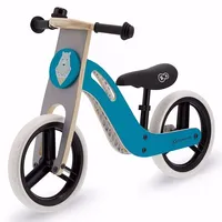 Riteņi bez pedāļiem - Kinderkraft Balance Bike Uniq Turquoise Bērnu skrējritenis ar koka rāmi, 5902533912766, 5902533912773,