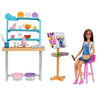 Barbie Lelles un aksesuāri - Relax  Create Art Studio Playset mākslas studija Hcm85, Hcm85 Amp Playse,