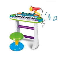 Muzikālie instrumenti - Bērnu sintezators ar mikrofonu B15 Green, 8640990851125, 062589,