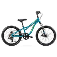 Bērnu velosipēdi - pusaudžu velosipēds Romet Rambler Fit Turquoise 20 collas, Tirkīzs Ar 2120633 10S Velosipēds, Pusaudžu