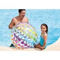 Rotaļlietas vannai, pludmalei - Bumba pludmales piepūšama 107 cm Intex balls 59065,