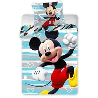 Bērnu gultas veļa 2 daļas - Faro Mickey Mouse Kokvilnas veļas komplekts no daļām 100X135, Pościel Licencyjna Myszka Miki 124
