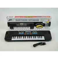 Muzikālie instrumenti - Bērnu sintezators Ms-008 37 taustiņi ar mikrofonu Baterijas 48 см 173996,