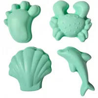 Rotaļlietas vannai, pludmalei - Funkit World Scrunch Silikona smilšu formiņas Mint, Silikonowe Foremki Do Piasku, Mint