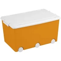 Rotaļlietu kastes - Kaste mantu glabāšanai Tega Baby Orange, Pojemnik Wielofunkcyjny Musztardowy,