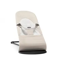 Šūpuļkrēsliņi un šūpoles - Šūpuļkrēsliņš Babybjorn Bouncer Balance Soft cotton/jersey beige/grey 005183,