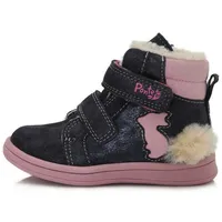 Ziemas apavi - Bērnu ziemas zābaki ar vilnu D.d.step Pink, 2000001353707, Pink