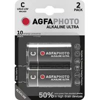Agfa Photo Agfaphoto Battery Alkaline, Baby, C, Lr14, 1.5V, Blister 2-Pack