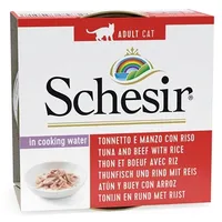 Agras Pet Foods Schesir in cooking water Tuna with beef and rice - wet cat food 85 g
