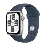 Apple Watch Se 2Nd Gen Gps 40Mm aluminum silver sports strap storm blue - S/M
