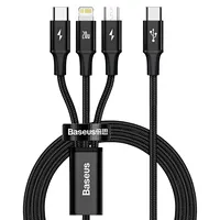 Baseus Rapid Series 3-In-1 cable Usb-C For MLT 20W 1.5M Black

