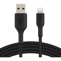 Belkin Boost Charge Lightning - Usb-A cable braided, 3M, black Caa002Bt3Mbk
