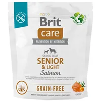 Brit Dry food for older dogs, all breeds Over 7 years of age  Care Dog Grain-Free Senior And Light Salmon 1Kg
