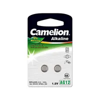 Camelion Ag12/Lr43/Lr1142/386 Alkaline Buttoncell 2 pcs
