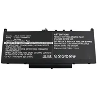 Coreparts Laptop Battery for Dell 55Wh  Li-Pol 7.6V 7200Mah Black,