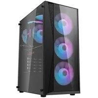 Darkflash Computer Case  Dk352 Plus with 4 fans Black
