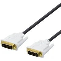 Deltaco Cable Dvi-D two connectors, 1080P 60Hz, 2M, black / 00120003
