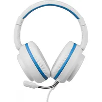 Deltaco Gaming Headphone for Sony Playstation 5, 5.2 m cable, white / blue Gam-127-W

