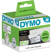 Dymo Labelwriter non-adhesive label, 51 x 89Mm S0929100
