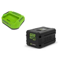 Greenworks 60V 4Ah battery pack  2A charger Gsk60B4 - 2933807
