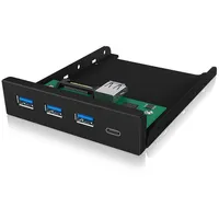 No name Icy-Box 3.5 Front Panel 4-Port Usb 3.0, 3X Type-A, 1X Type-C black Requires Additional 20-Pin 3 header
