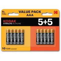 Kodak Xtralife Alkaline Aaa Battery 10Pcs.